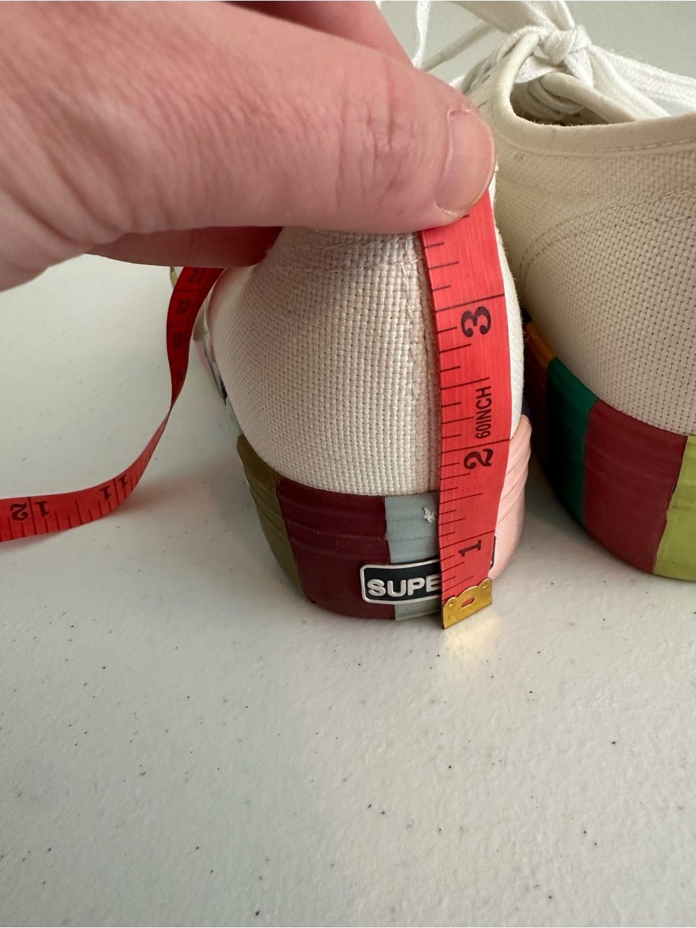 Women’s size 37 Superga 2790 Rainbow Platform Sneakers - Picture 11 of 13